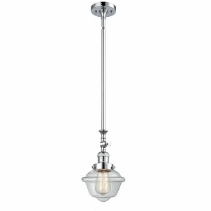 Oxford - 1 Light Stem Hung Tiltable Mini Pendant In Traditional Style-12 Inches Tall and 7.5 Inches Wide - 1 of 1