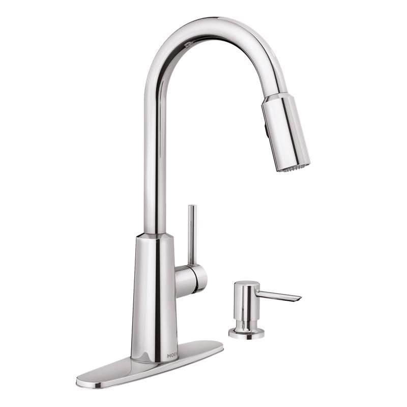 Moen Nori One Handle Chrome Pull-Down Kitchen Faucet, 1 of 2
