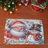 Unique Bargains Christmas Place Mats Flax Pink White 11.8"x17.7" 2 Pcs - 2 of 4