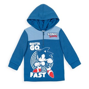 SEGA Sonic the Hedgehog Fleece Half Zip Hoodie Toddler to Big Kid - 1 of 4