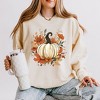 Simply Sage Market Women's Lightweight Garment Dyed Graphic Sweatshirt Fall Pumpkin Floral - 2 of 4
