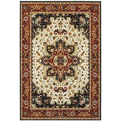 Oriental Weavers Kashan Indoor and Outdoor Area Rug, 8' x 11', Red/Ivory