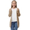 Clearlove Girls' Long Sleeve Chunky Knit Cardigan Front Open Thick Oversized Cozy Sweater Jacket - 2 of 4