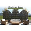 Lirago Outdoor Privacy Fence Panels 72 in Galvanized Metal - 3 of 4