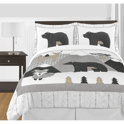 3pc Queen Sweet Jojo Designs Woodland Friend Bedding Set - Sweet Jojo Designs