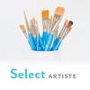 Princeton Select Artiste Lunar Mop Brush, Natural Bristles, Short Handle Mixed Media Paintbrush, Jewel Blue, Size 1/2 inch, Pack of 3 - 3 of 4