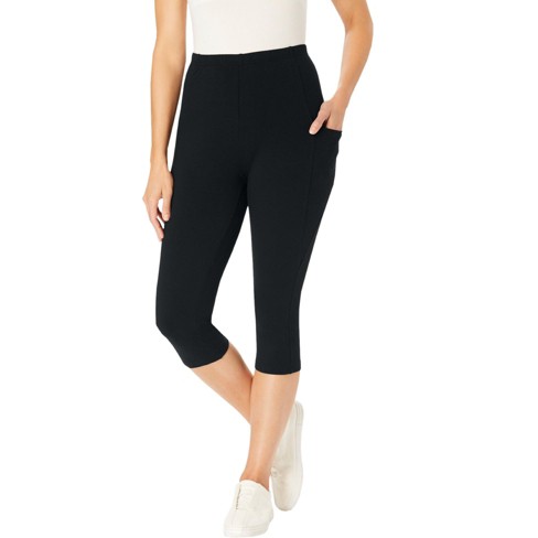 Woman Within Women's Plus Size Pocket Capri Legging - image 1 of 4