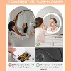 ighted Makeup Mirror - 19 Inch Vanity Mirror with Lights, Round Light Up Mirror with 3 Colors 360° Rotation Touch - 4 of 4