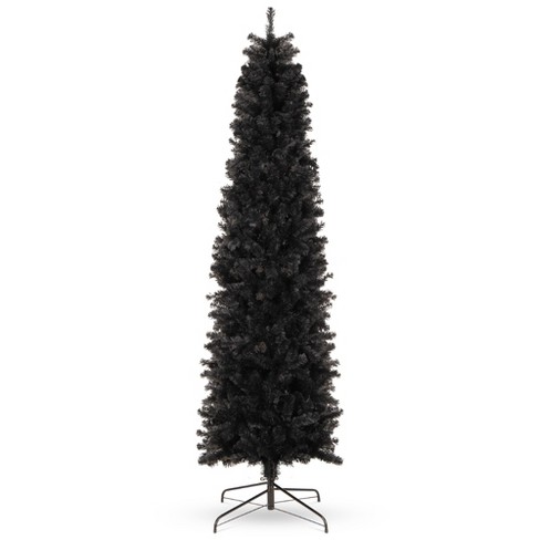 Best Choice Products Black Artificial Holiday Christmas Pencil Tree w/ Metal Base - image 1 of 4