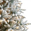 Nearly Natural 8-ft Flocked West Virginia Spruce Christmas Tree with 600 Clear Lights and 1856 Bendable Branches - 4 of 4
