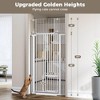 GOTGELIF Pet Gate 70.98" Extra Tall 29.5-40.6" Wide Auto Close Pressure Mount Gate - Adjustable Cat Door - 4 of 4