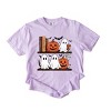 Halloween Bookshelf Ghosts - Garment Dyed Tee - 2 of 3