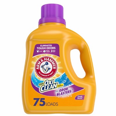 Arm & Hammer Plus OxiClean Odor Blasters Fresh Burst, 75 Loads Liquid Laundry Detergent - 131.25 fl oz