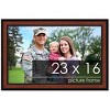 PosterPalooza | Simple Brown Picture Frame - UV Acrylic, Backing Board, Hanging Hardware Included - 2 of 4
