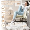 Rocking Chair Nursery, Teddy Baby Nursery Rocking Chairs, Glider Chair with Armrests and Upholstered Pad - 3 of 4