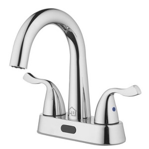 Homewerks Chrome Motion Sensing Centerset Bathroom Sink Faucet 4 in. - 1 of 1