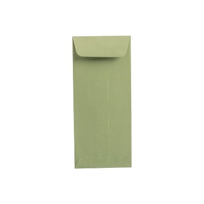 JAM Paper #10 Policy Envelope 4 1/8" x 9 1/2" Olive 50/Pack (125137469I)