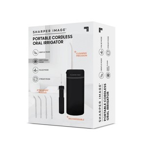 Sharper Image 500 Portable Cordless Oral Irrigator - Black - 1 of 3