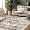 5x7 Area Rug, Machine Washable Rugs for Bedroom, Vintage Distressed Accent Rug, Stain Resistant Throw Kitchen Rugs with Non Slip Backing, Traditional - 3 of 4