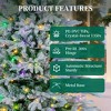 6.5FT Snow-Flocked Fir Christmas Tree with Remote-Controlled Lights, 3 Color Options & 11 Modes - 4 of 4