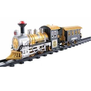 Northlight 8-Piece Fast Forward Battery Operated and Animated Classic Train Set with Sound - 1 of 4