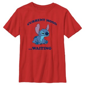 Boy's Lilo & Stitch Current Mood Waiting T-Shirt - 1 of 4