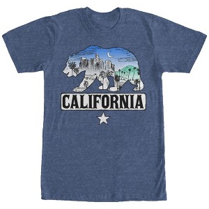 Men's Lost Gods California Flag Bear City T-Shirt - 1 of 3