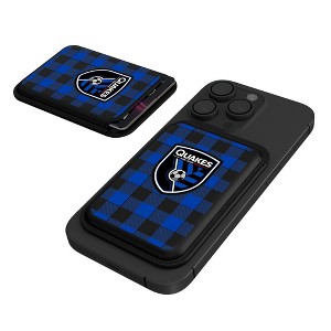 MLS Western Conference Teams Plaid Black Magnetic Credit Card Wallet - 1 of 3