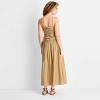 Women's Ruched Midi Tank Dress - Future Collective - 2 of 3