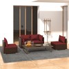 vidaXL Garden Lounge Set Brown, Cinnamon red - 2 of 4