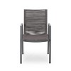 PAGED 2-Pieces Outdoor Dining Chairs Aluminum Outdoor Chair with Arms, Rope Seat for Poolside, Balcony, Lawn - 2 of 4