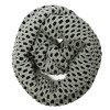 Wrapables Two Tone Warm Winter Knit Infinity Scarf, Gray & Black - 2 of 4