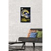 Trends International NFL Los Angeles Rams - Neon Helmet 23 Framed Wall Poster Prints - 2 of 4