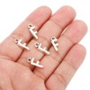 Unique Bargains Metal Bulk Elegant DIY Crafts Jewelry Making Initial Pendant 50 Pcs - 4 of 4