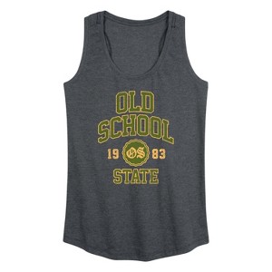 Women's - Instant Message - Old School State Graphic Racerback Tank - 1 of 4