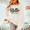 Simply Sage Market Women's Lightweight Garment Dyed Graphic Sweatshirt Retro Hello Winter - 2 of 4