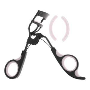 Unique Bargains Women Double Color Handle Eyelash Curler for Business Travel 1 Pc - 1 of 3