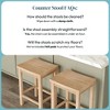 Now Furniture 24" Counter Stool, Wooden Backless Bar Height Kitchen Stool - 4 of 4