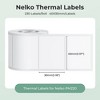Nelko Set of 2 40x30mm White Label Paper Rolls - 2 of 3