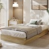 Twin Size Wood Platform Bed Frame,Wooden Bed Frame Without Headboard, Wood Slat Support - 2 of 4
