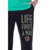 Jurassic Park Mens' Movie Film Life Finds A Way  Sleep Pajama Set Multicolored - 3 of 4