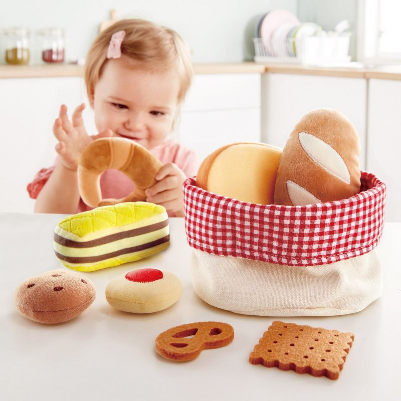 Hape Toddler Felt Fruit & Bread Baskets - Set of 2, 5 of 6
