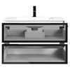 30 in. W x 18 in. D x 20 in. H Bathroom Vanity Base in White without Sink - 2 of 4