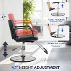 FDW Hydraulic Barber Salon Chair with Swivel Pump for Hair Styling, Tattoo and Shampoo Equipment (Dark Black) - 3 of 4
