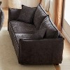 88" Wide Chenille Triple Sectional Sofa with 2 Extra Pillows, Thick Padding (Apartment-Friendly) - 3 of 4