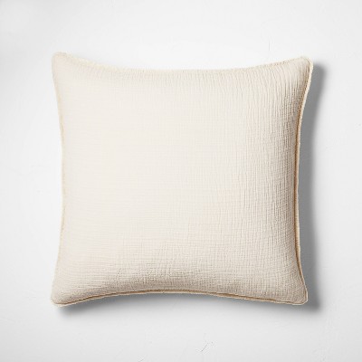 Textured Chambray Cotton Pillow Sham - Casaluna™