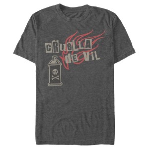 Men's Cruella Spray Flames Logo T-Shirt - 1 of 4