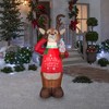 Gemmy Animated Christmas Airblown Inflatable Shaking Reindeer, 6 ft Tall, Multi - 2 of 4