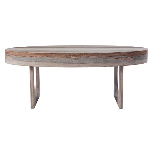 Loxdid Faux Marble Cocktail Table Brown Aiden Lane Modern Oval Coffee Table Geometric Base Veneer Finish Target