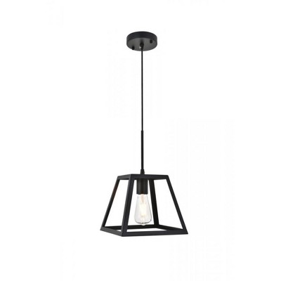 Elegant Lighting Resolute 1 light black Pendant